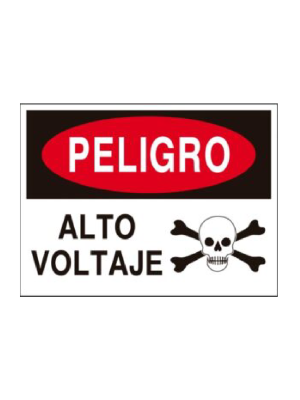 Peligro alto voltaje