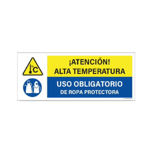 Alta temperatura - Uso de ropa protectora