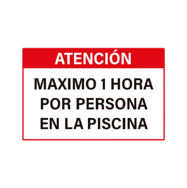 Atención máximo 1 hora por persona