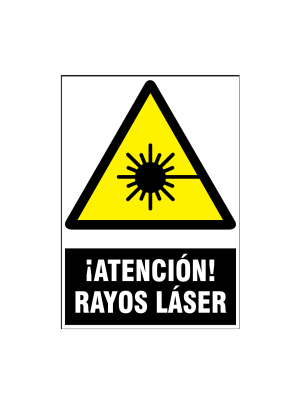 Atención rayos láser