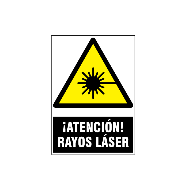 Atención rayos láser