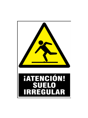 Atención suelo irregular