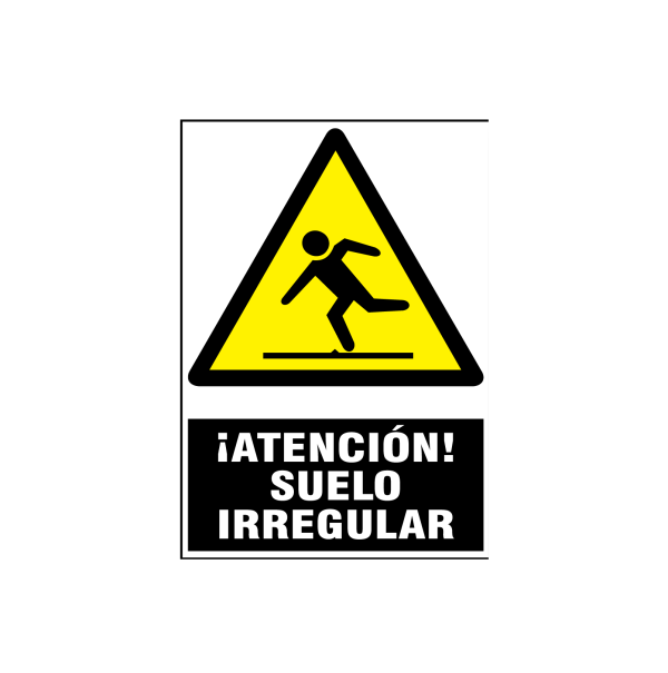 Atención suelo irregular