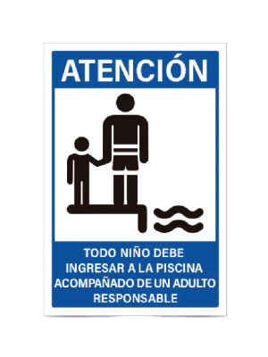 Atención todo niño debe ingresar con un adulto