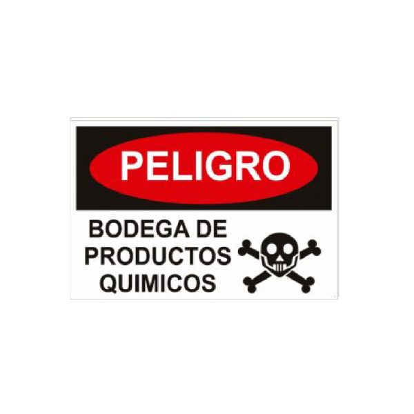 Peligro - Bodega de productos quimicos