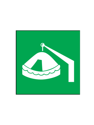 Balsa salvavidas arriabl con pescante