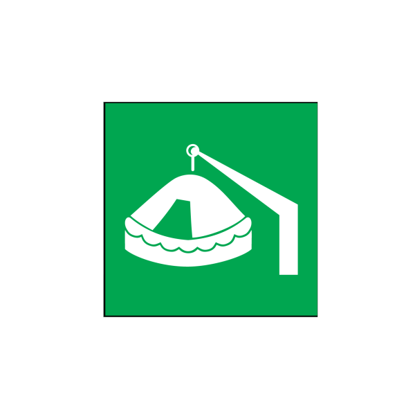 Balsa salvavidas arriabl con pescante