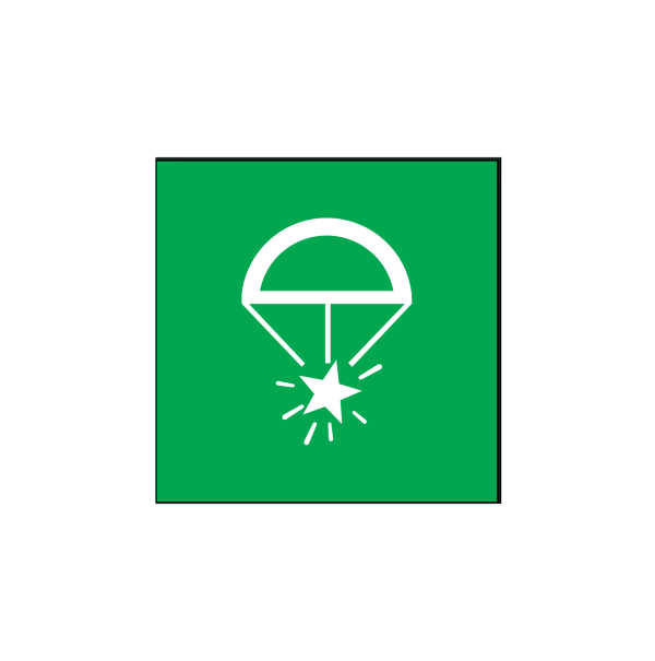 Bengalas con paracaídas