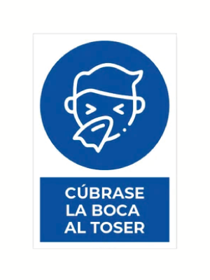 Cúbrase la boca al toser