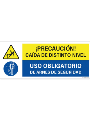 Caída de distinto nivel - Uso de arnés de seguridad