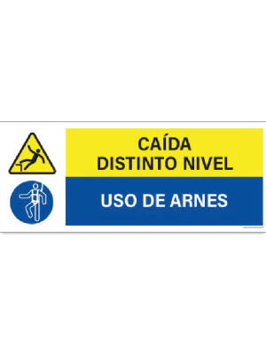 Caída distinto nivel - Uso de arnés