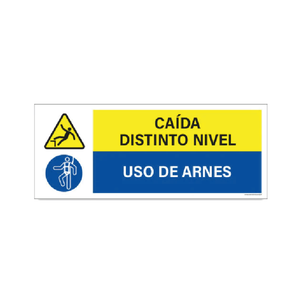 Caída distinto nivel - Uso de arnés