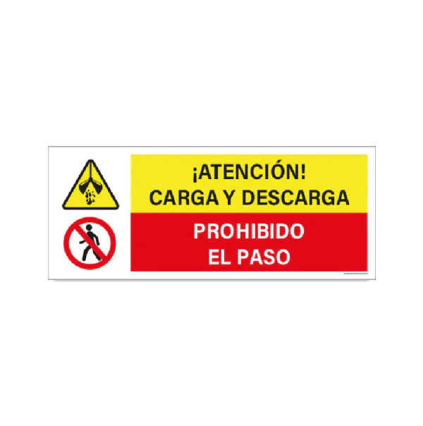 Carga y descarga - Prohibido el paso