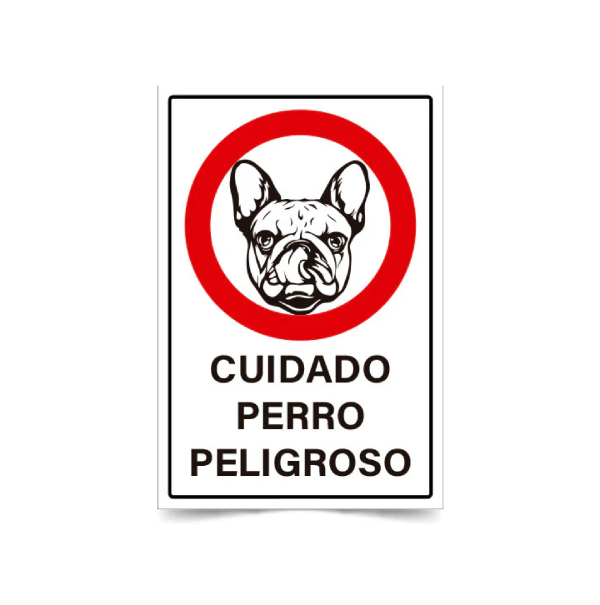 Cuidado perro peligroso