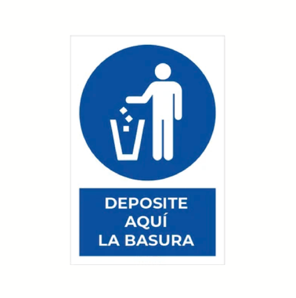 Deposite aquí la basura