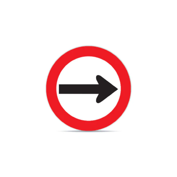 Dirección obligada derecha