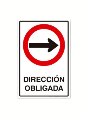 Dirección obligada (derecha)