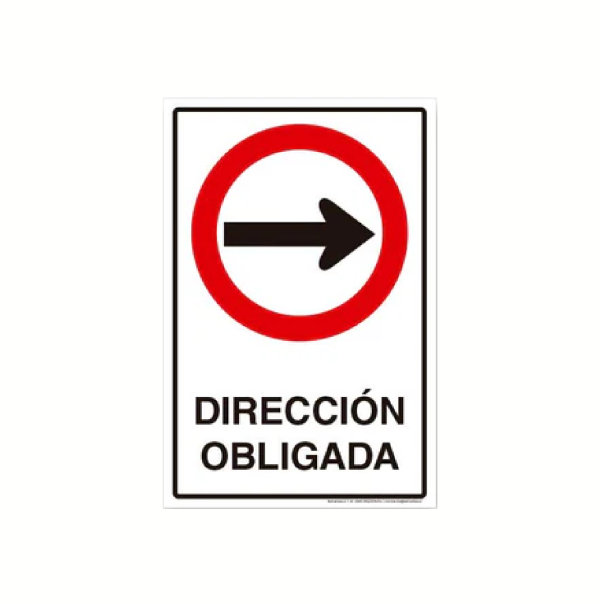 Dirección obligada (derecha)