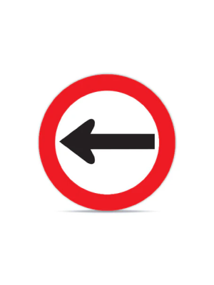 Dirección obligada izquierda