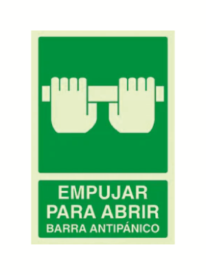 Empujar para abrir barra antipánico