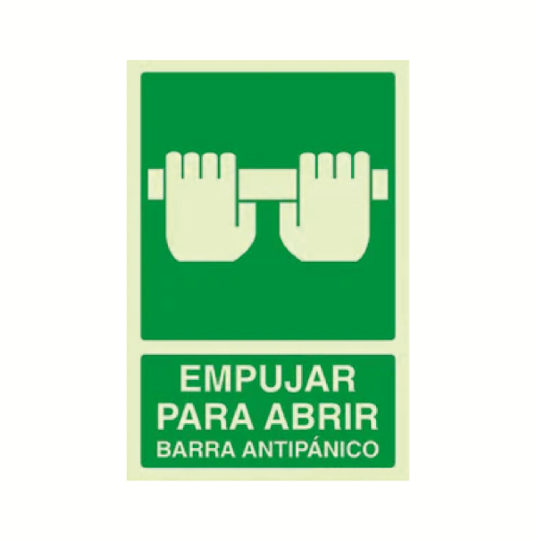 Empujar para abrir barra antipánico