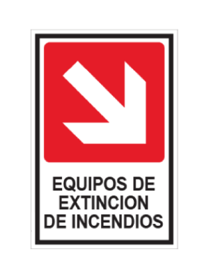 Equipo de extinción de incendios (derecha - abajo)