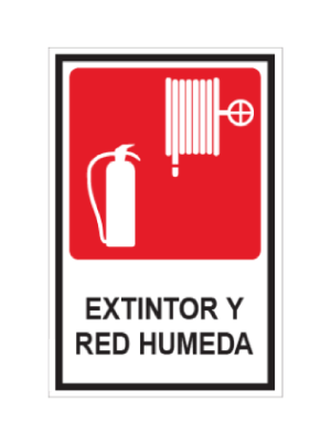 Extintor y red húmeda
