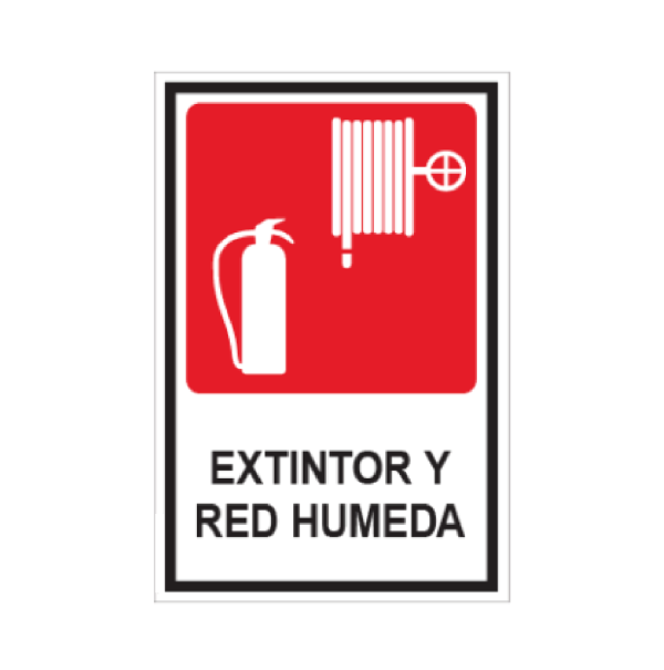 Extintor y red húmeda