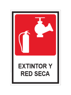 Extintor y red seca