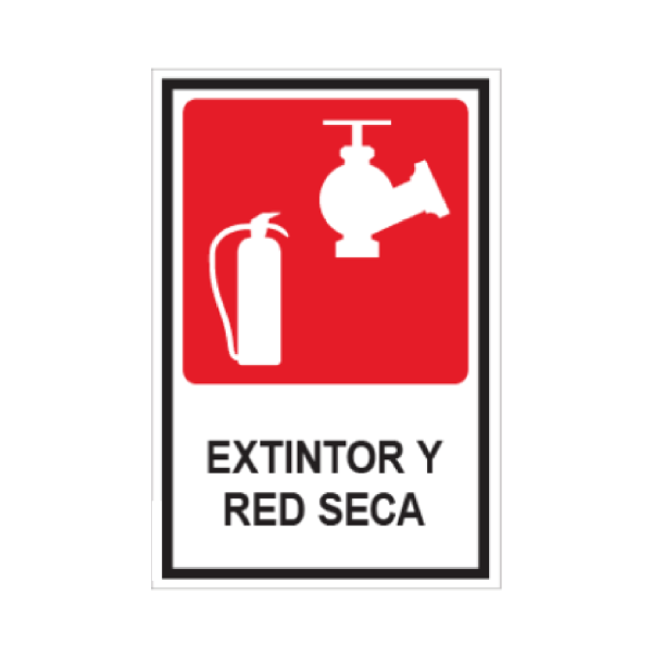 Extintor y red seca