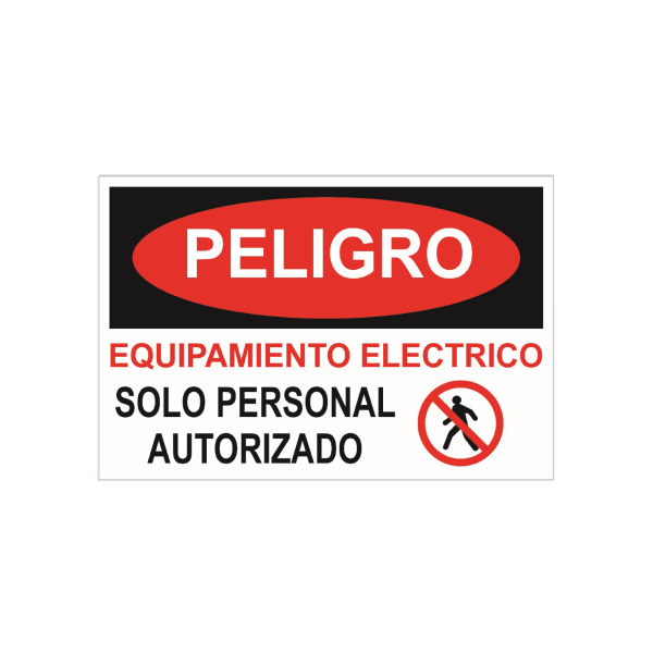 Peligro - Equipamiento eléctrico