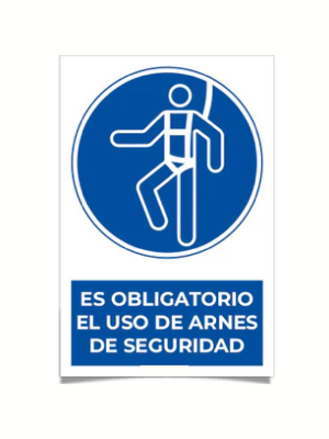 Es obligatorio el uso de arnes de seguridad