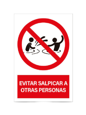 Evitas salpicar a otras personas
