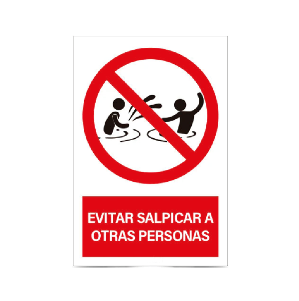 Evitas salpicar a otras personas