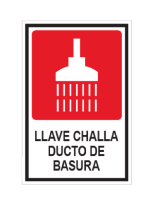 Llave challa ducto de basura