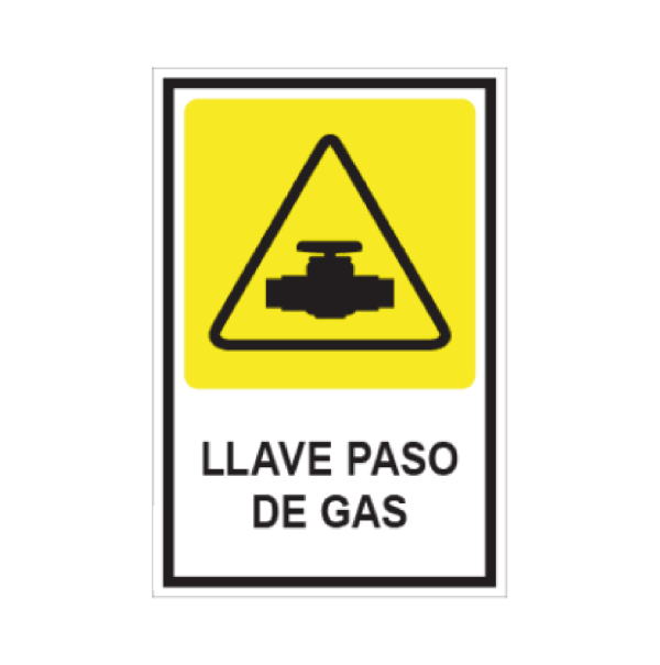 Llave paso de gas