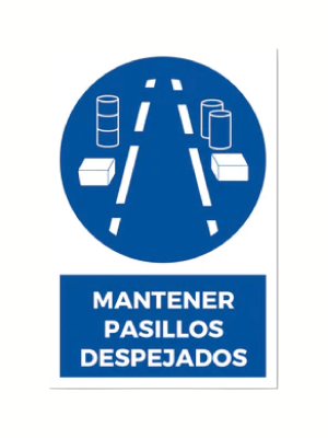 Mantener pasillos despejados