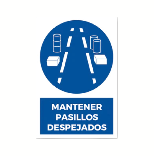 Mantener pasillos despejados