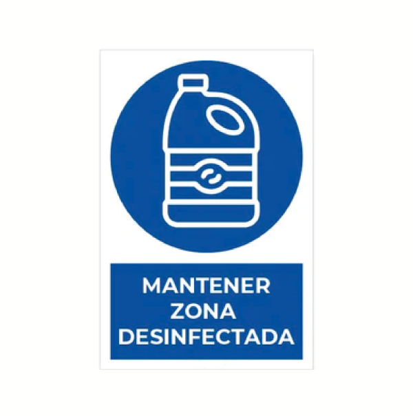 Mantener zona desinfectadas