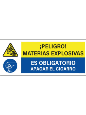 Material explosivo - Apagar el cigarro