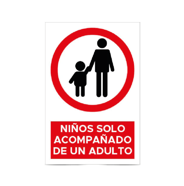 Niños solo acompañados de un adultos