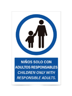 Niños solo con adultos responsables