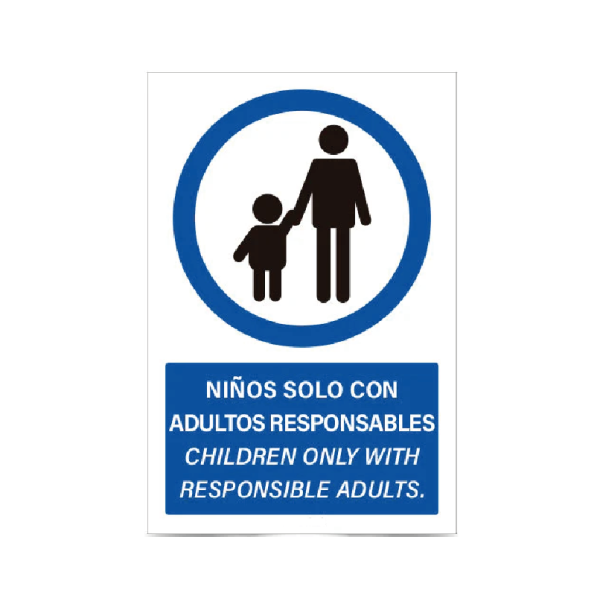 Niños solo con adultos responsables