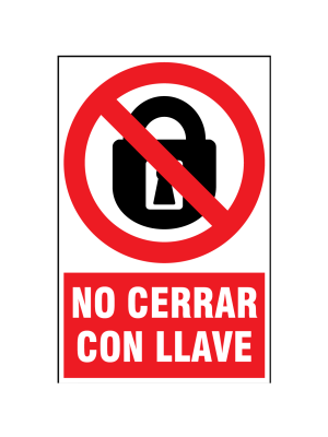 No cerrar con llave