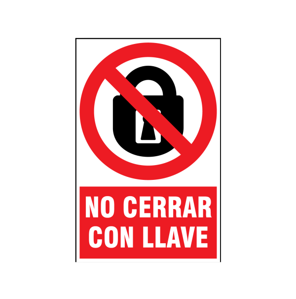 No cerrar con llave