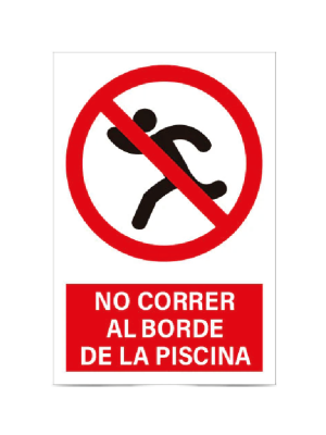 No correr al borde de la piscina