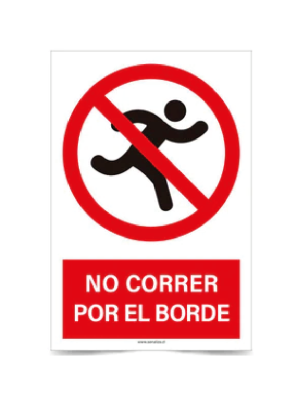 No correr por el borde