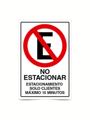 No estacionar