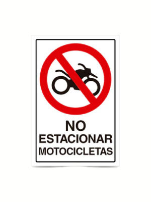 No estacionar motocicletas