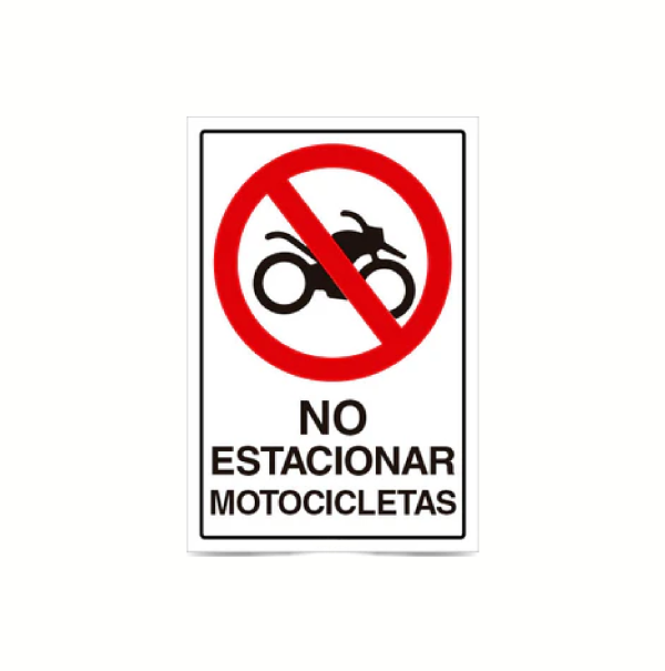 No estacionar motocicletas